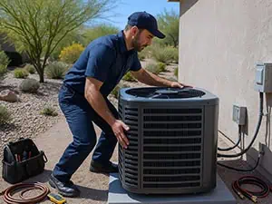 Professional air conditioning installation and AC replacement services Gilbert Chandler Mesa Arizona high efficiency units