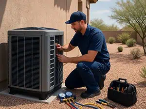 Emergency HVAC repair services Gilbert Chandler Mesa Arizona 24/7 AC furnace heating cooling repair