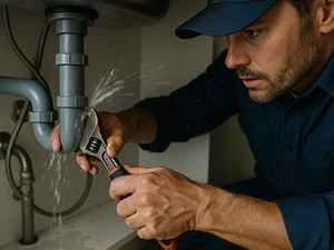 Emergency plumbing repair services Gilbert Chandler Mesa Arizona 24/7 burst pipe leak repair