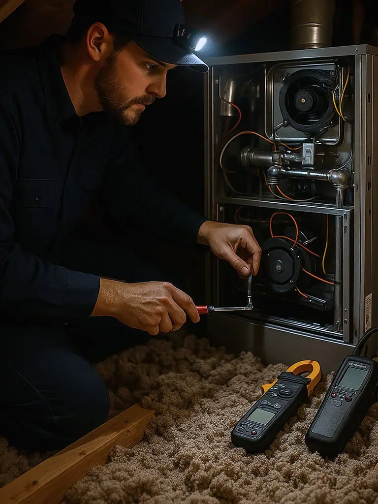 Professional heat pump services with energy efficient heating and cooling systems in Gilbert Chandler Mesa Arizona