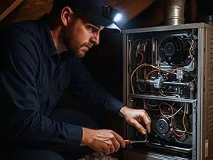 Professional heating system and furnace repair services Gilbert Chandler Mesa Arizona gas electric heating