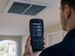 Professional indoor air quality and duct cleaning services Gilbert Chandler Mesa Arizona air purification systems
