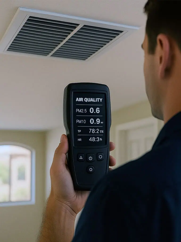 Professional indoor air quality services with air duct cleaning and air purification systems in Gilbert Chandler Mesa Arizona